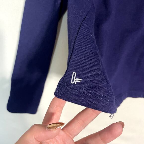 Fabletics Demi Lovato Midnight‎ Blue Mock Neck Pullover Sweatshirt - Size XXL - Picture 4 of 9